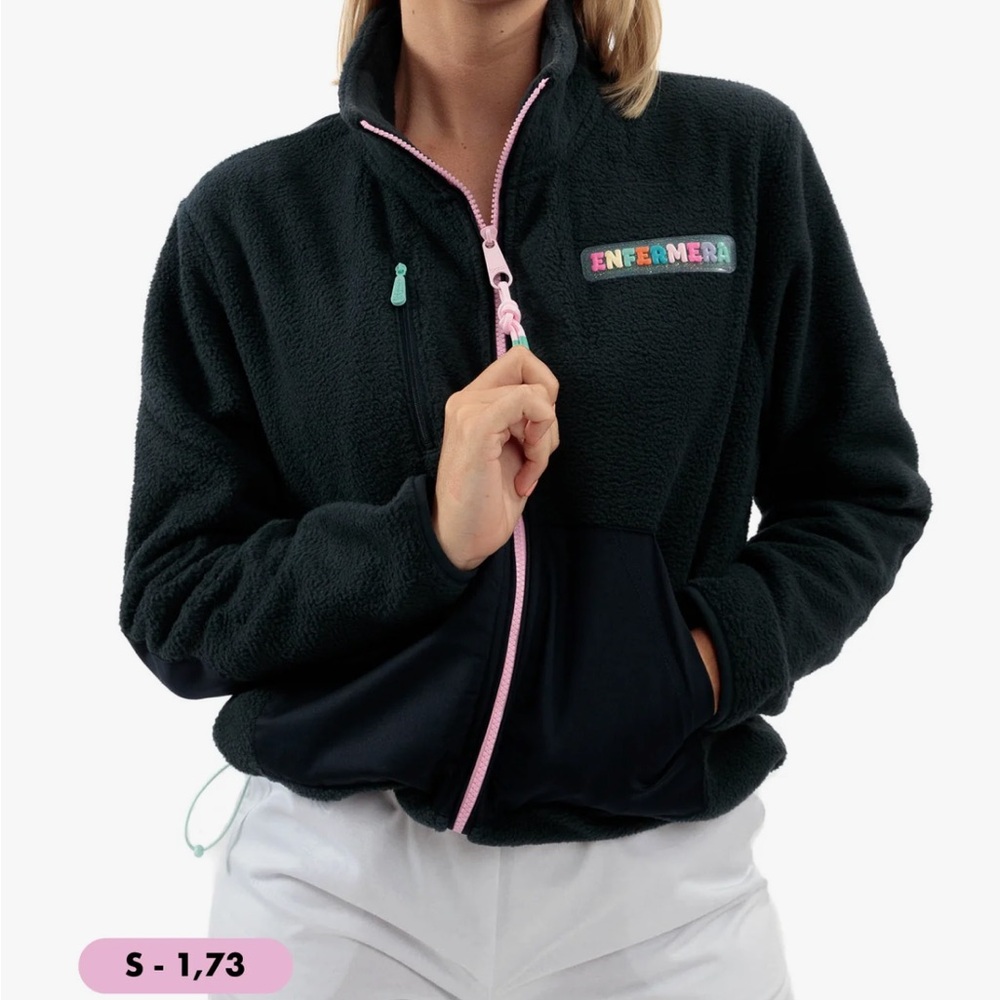 Nurse Fleece Jacket - Navy blue